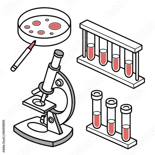 Laboratory equipment setup