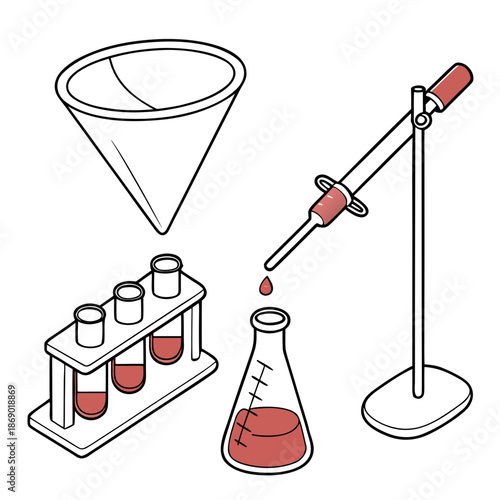 Laboratory equipment setup