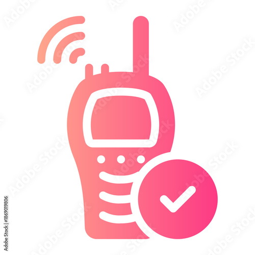 walkie talkie gradient icon