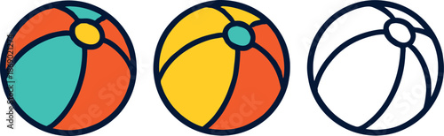 Colorful Beach Balls Set