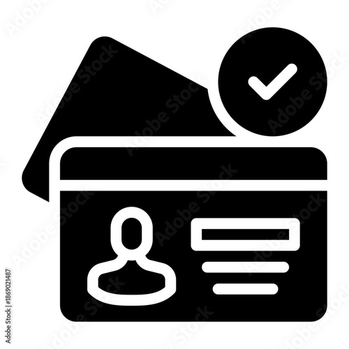 indentity glyph icon