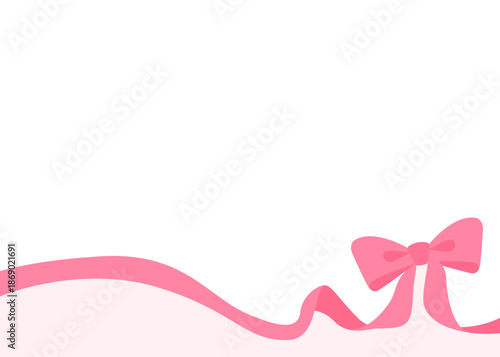 リボンのデコレーションフレーム、背景