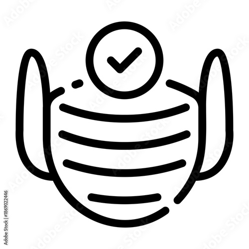 mask line icon