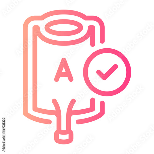 blood transfusion gradient icon
