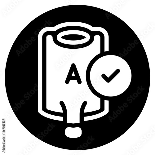 blood transfusion glyph icon