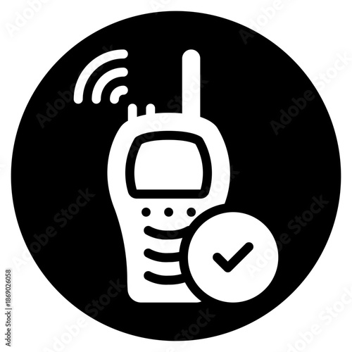 walkie talkie glyph icon