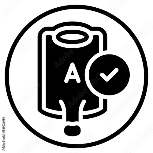 blood transfusion glyph icon