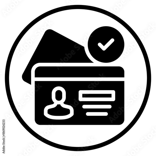 indentity glyph icon