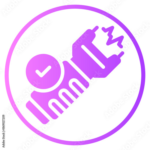 electroshock gradient icon