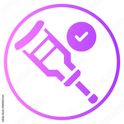 crutch gradient icon