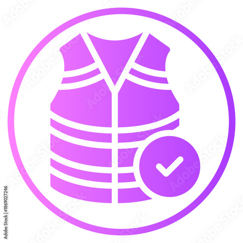 life jacket gradient icon
