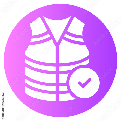 life jacket gradient icon
