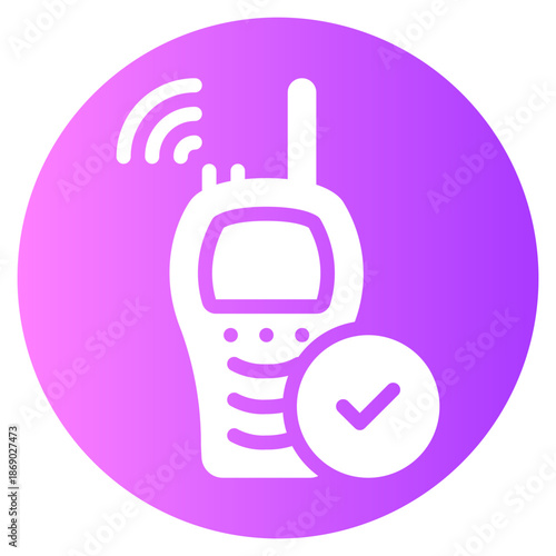 walkie talkie gradient icon