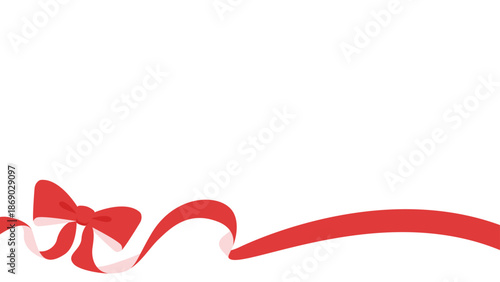 リボンのデコレーションフレーム、背景、16:9サイズ