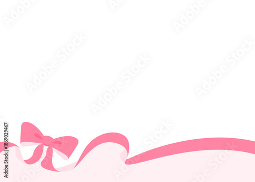 リボンのデコレーションフレーム、背景