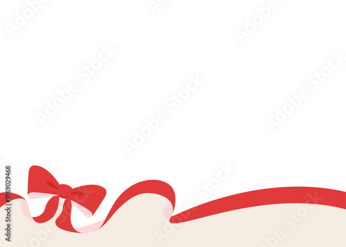 リボンのデコレーションフレーム、背景