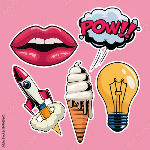 five pop art icon