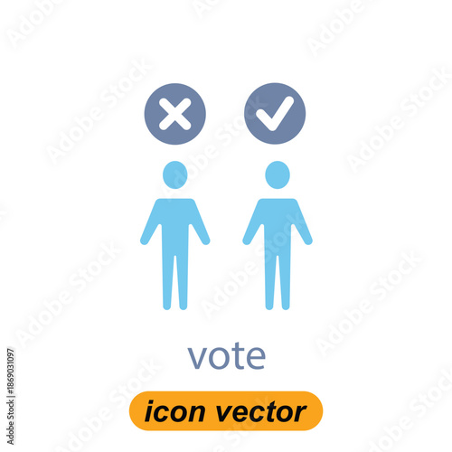 vote icons. Flat illustrations of vote vector icons for the web. Vector illustrations of company icons.