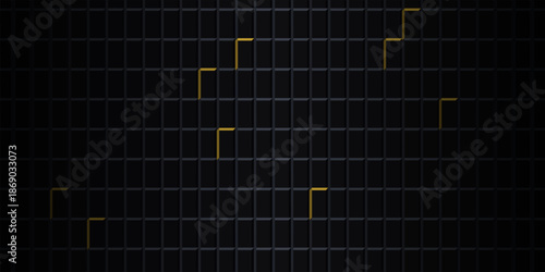 Premium 10K 3D Vertical Shingle Armor Wall with Opaque Gold Tech Plates