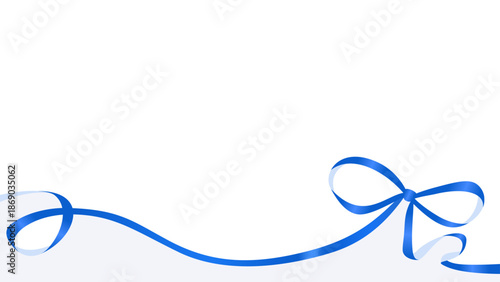 リボンのデコレーションフレーム、背景、16:9サイズ