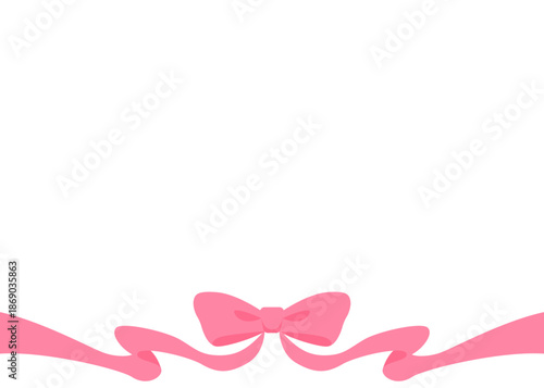 リボンのデコレーションフレーム、背景