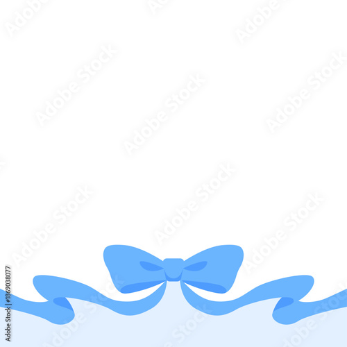 リボンのデコレーションフレーム、背景、正方形サイズ