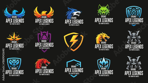 Collection of Apex Legends Character Logos.
