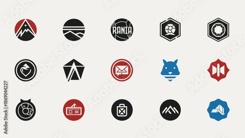 Collection of Modern Logos and Icons.