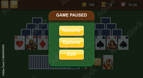 Video Game Tri Peaks Solitaire Poker Playing Card Set Pack