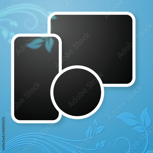 Multipurpose Photo Collage Template Set for Anniversary and Memories.
Minimalist Nature-Inspired Photo Frames with Floral and Leaf Accents