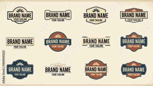 Collection of Various Brand Identity Logos.