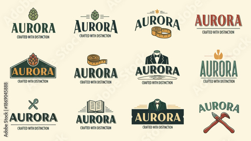 Aurora Logos Collection Various Designs.