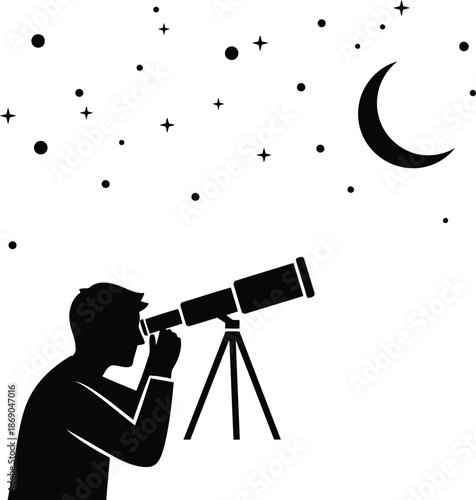 Stargazing with Telescope: Night Sky Exploration