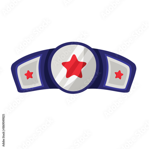 Boxing belt vector illustration, boxing belt icon. Championship belt for kickboxing, mma, boxing, and muay thai