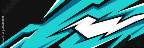 Vector car sticker wrap design. Graphic abstract line racing background kit design for vehicles, race cars, rallies, adventures, and liveries.