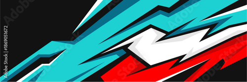 Vector car sticker wrap design. Graphic abstract line racing background kit design for vehicles, race cars, rallies, adventures, and liveries.