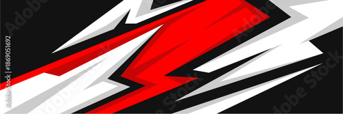 Vector car sticker wrap design. Graphic abstract line racing background kit design for vehicles, race cars, rallies, adventures, and liveries.