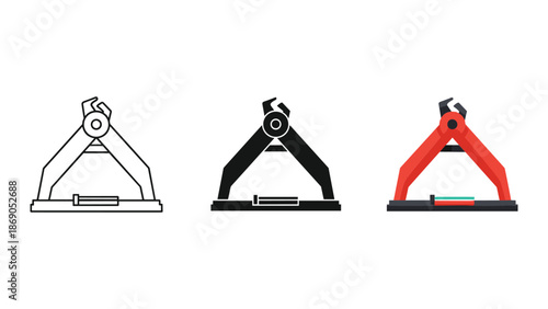 Car jack stands in various colors and designs