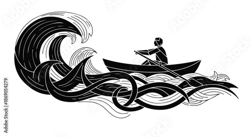 vector illustration of a motorcycle