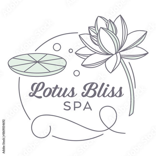 Generative AI Creation for a Tranquil Lotus Spa Brand Identity
