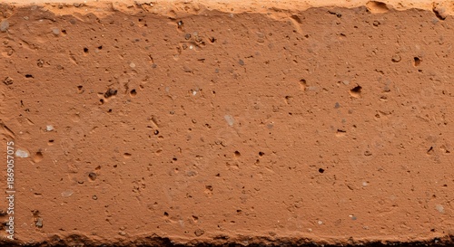 Wallpaper Mural Extreme close-up texture of rough, dry reddish-brown earth or baked clay surface. Torontodigital.ca