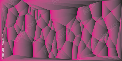 Modern abstract geometric background in pink shades, polygonal design creating depth and soft contrast