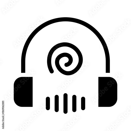 self hypnosis glyph icon