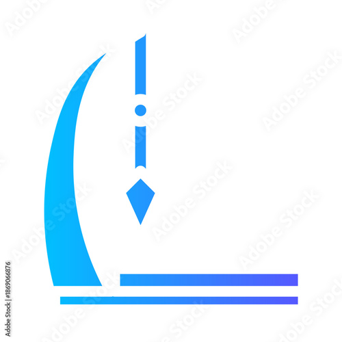 foucault pendulum gradient icon