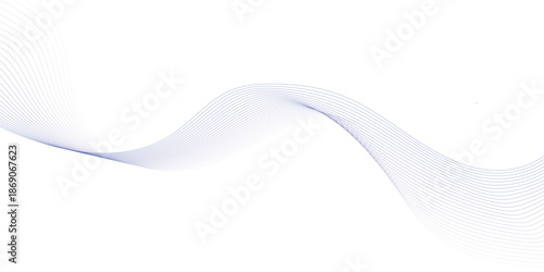 Abstract line wave background. Technology abstract lines on white background. Undulate Grey Wave Swirl, frequency sound wave, twisted curve lines with blend effect.