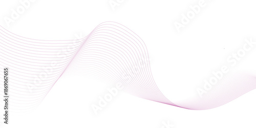Abstract line wave background. Technology abstract lines on white background. Undulate Grey Wave Swirl, frequency sound wave, twisted curve lines with blend effect.
