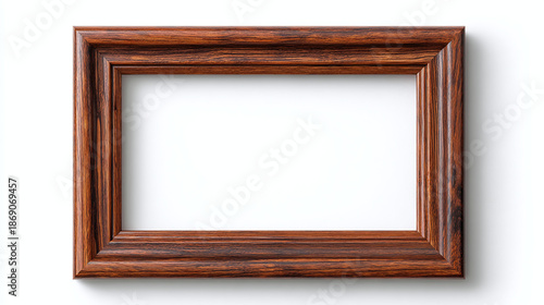 An Empty Rectangular Wooden Frame 