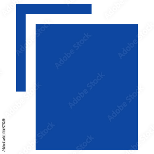 Flat Colored Copy Icon for File Duplication