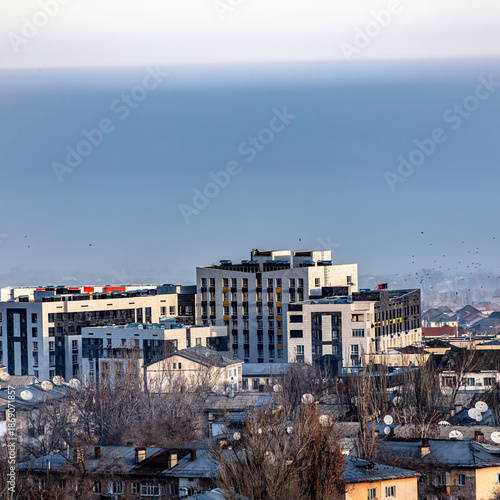 view of the old town in the city of kotor
