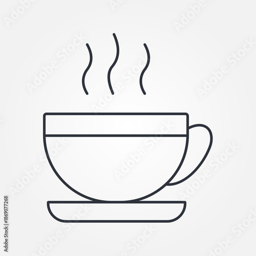a cup of coffee symbol for templates.